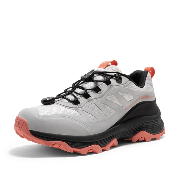 Women's Waterproof Mesh Hiking Shoes - GREY PINK -  0